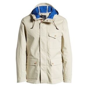 Scotch & Soda Utility Field Jacket Coat Mid-Length Hooded Many Pockets NWOT